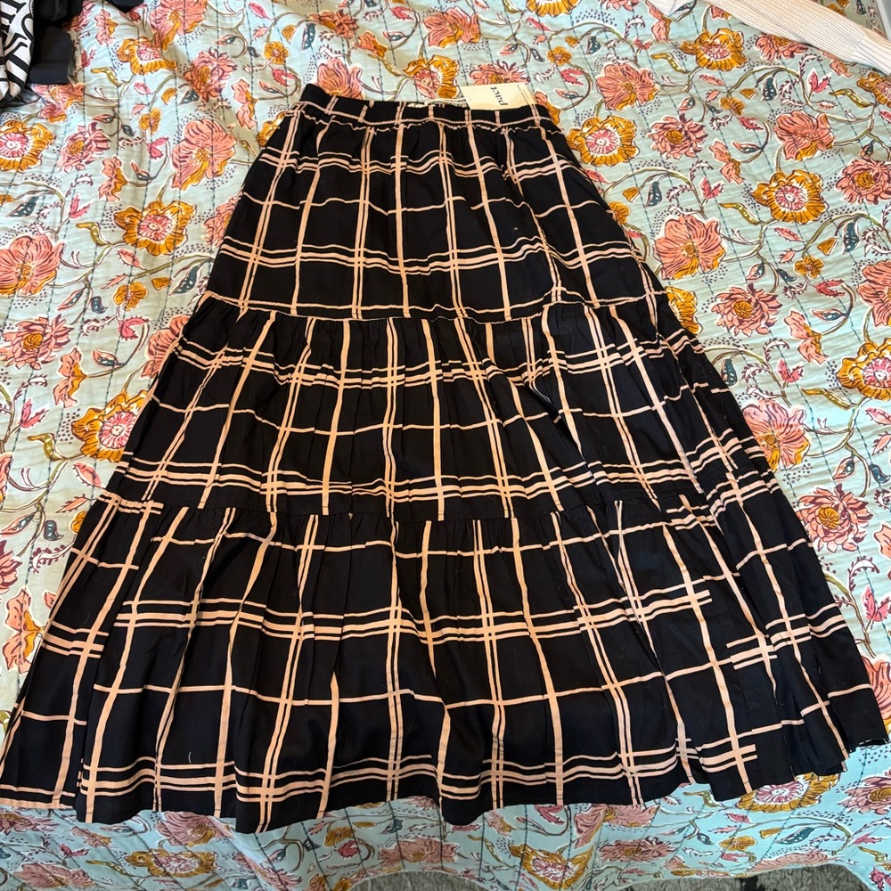 Pact Tiered Maxi Skirt NWT